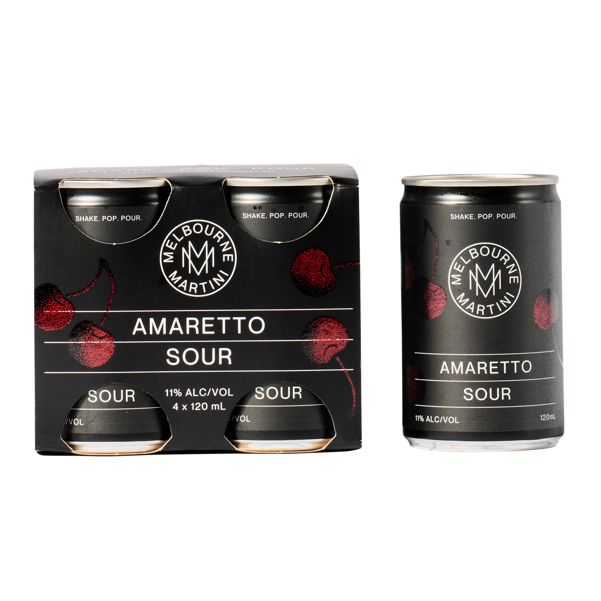 4 Pack Melbourne Martini Amaretto Sour Pre-made Cocktail Cans Cocktail Delivery