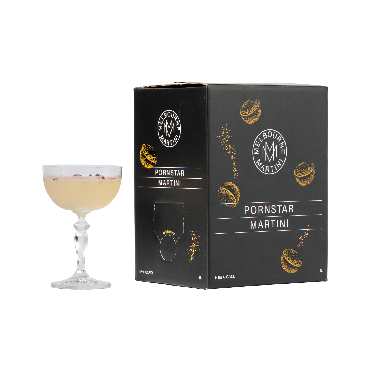 Melbourne Martini Pre-made Cocktail Cask 5 litres Pornstar Martini 