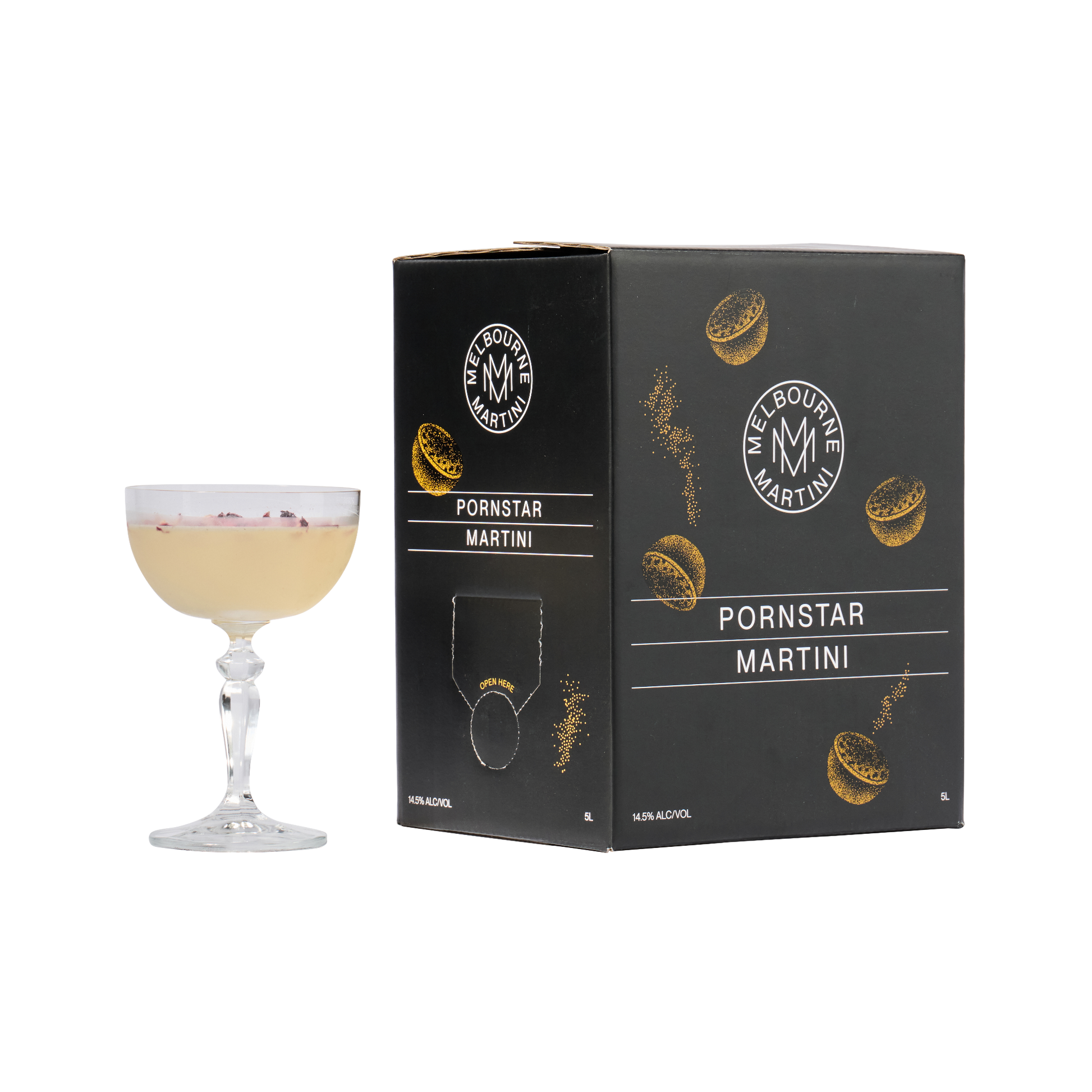 Melbourne Martini Pre-made Cocktail Cask 5 litres Pornstar Martini 