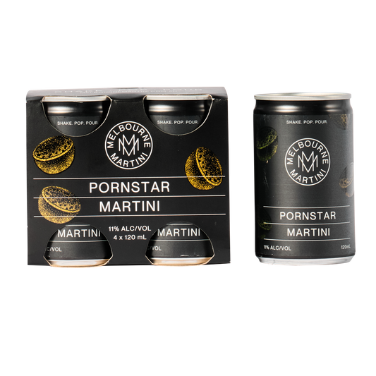 4 Pack Melbourne Martini Pornstar Martini on a white background Cocktail Delivery