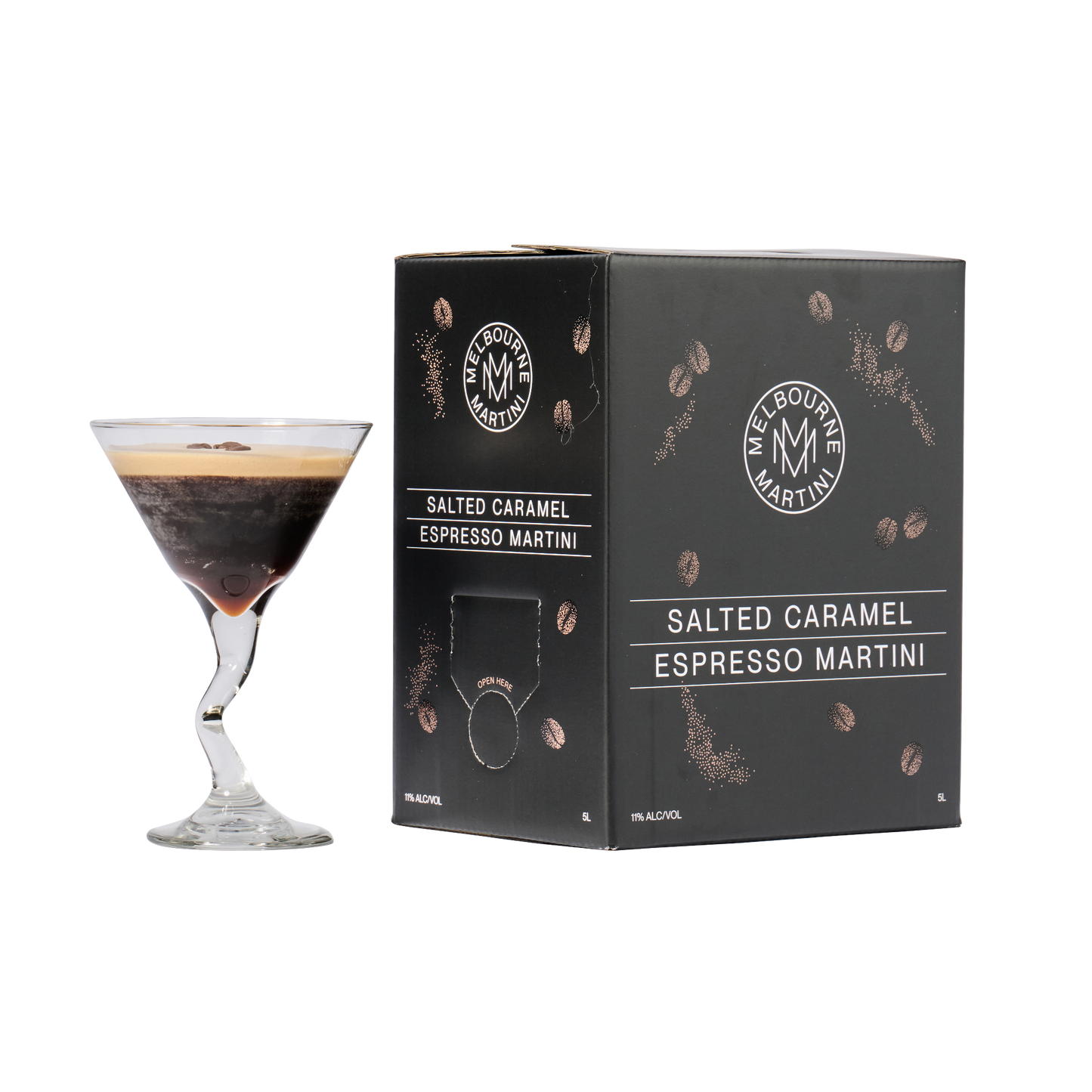 Melbourne Martini Pre-made Cocktail Cask 5 litres Salted Caramel Espresso Martini